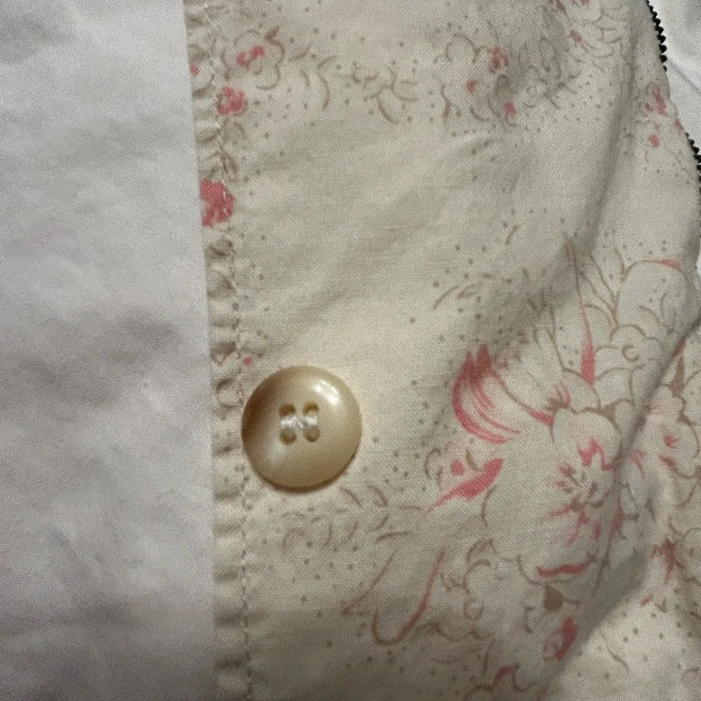 ⛵️Banana Republic vintage off white/ Light Tan Jacket embroidered logo(M)GUC…